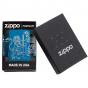 Zippo High Polish Blue Lion And Sword Lighter
